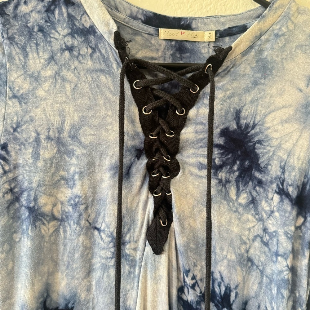 Blue Tie Dye Dress - Picture 6 of 6